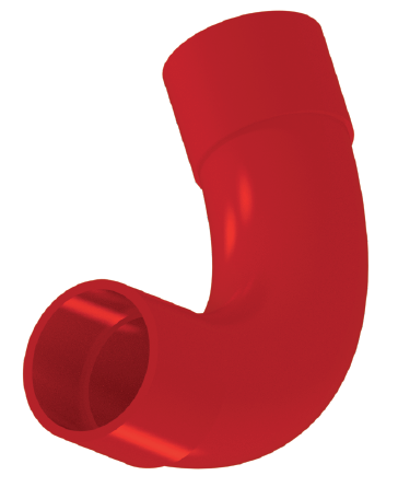 25mm sweeping 90 degree aspitaing smoke detection bend